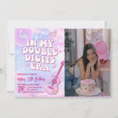 In mijn dubbele cijfers tijdperk verjaardag foto kaart (Voorkant)