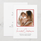 In mijn eerste kerstperiode feestdagenkaart (Voorkant / Achterkant)