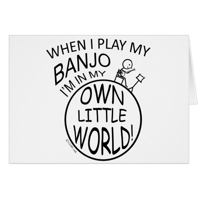 In mijn eigen kleine wereld Banjo (Voorkant Horizontaal)