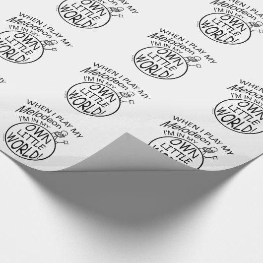 In mijn eigen kleine wereld melodeon cadeaupapier (Hoek)