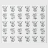 In mijn eigen kleine wereld melodeon cadeaupapier (Vlak)