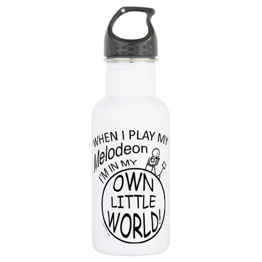 In mijn eigen kleine wereld melodeon waterfles (Voorkant)