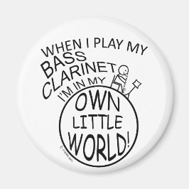 In mijn eigen kleine wereldbaasje Clarinet Magneet