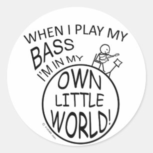 In mijn eigen kleine wereldbol ronde sticker
