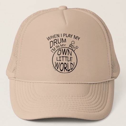 In mijn eigen kleine werelddrum trucker pet (Voorkant)