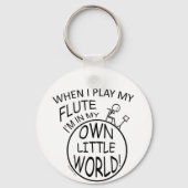In mijn eigen kleine wereldfluitje sleutelhanger (Voorkant)