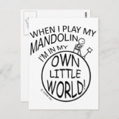 In mijn eigen kleine wereldmandolin briefkaart (Voorkant / Achterkant)
