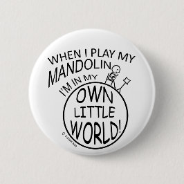 In mijn eigen kleine wereldmandolin ronde button 5,7 cm
