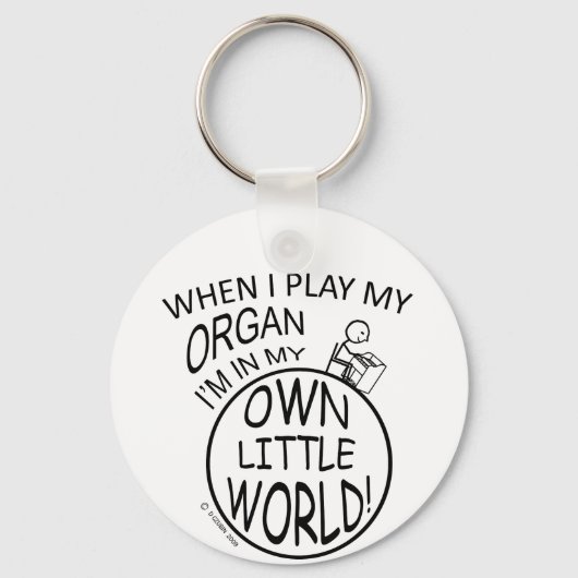 In mijn eigen kleine wereldorgaan sleutelhanger (Voorkant)