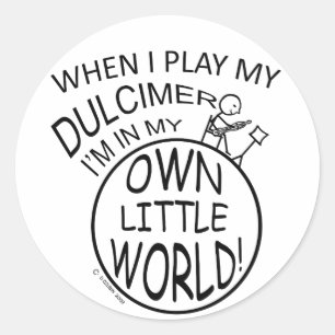 In mijn eigen kleine wereldspeler ronde sticker