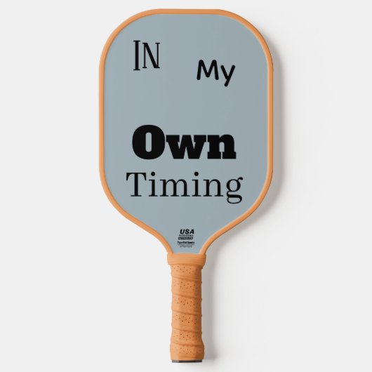 In Mijn Eigen Tempo Pickleball Paddle (Voorkant)