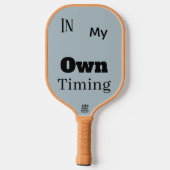 In Mijn Eigen Tempo Pickleball Paddle (Achterkant)