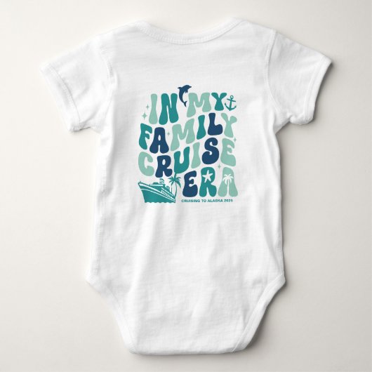 In mijn familie Cruise tijdperk Custom Group Match Romper (Achterkant)