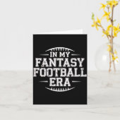 In Mijn Fantasy Football Tijdperk Retro Groovy Wie Kaart (Gele Bloem)
