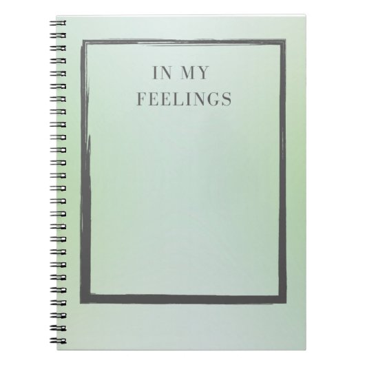 In mijn Feelings Journal Notitieboek (Voorkant)