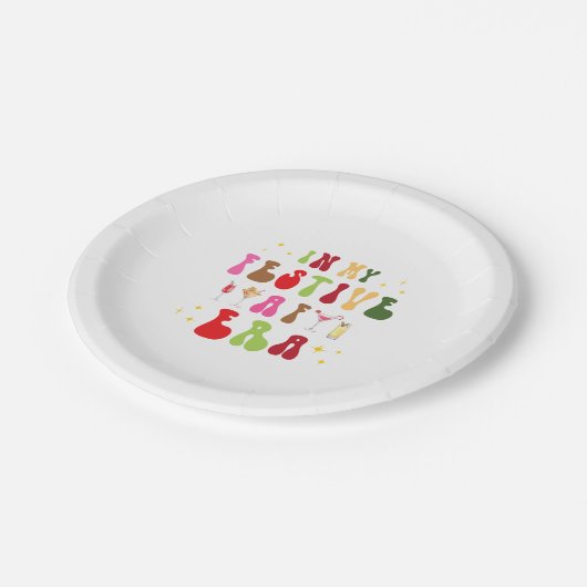 In mijn feestelijke AF-tijdperk Sassy Holiday Chri Papieren Bordje (Gekanteld)