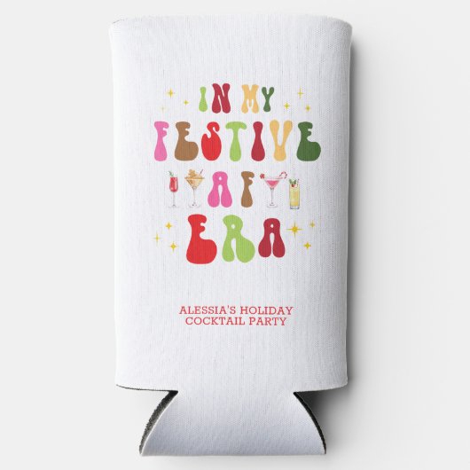 In mijn feestelijke AF-tijdperk Sassy Holiday Chri Seltzer Blikjeskoeler (Voorkant)