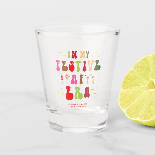 In mijn feestelijke AF-tijdperk Sassy Holiday Chri Shot Glas (Voorkant)