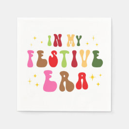 In mijn feestelijke tijdperk trendy kerstvakantie servet