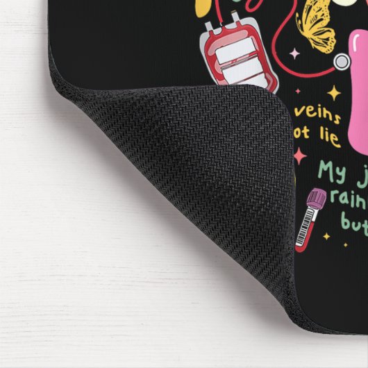 In mijn flebotomie tijdperk technicus flebotomist  muismat (Hoek)