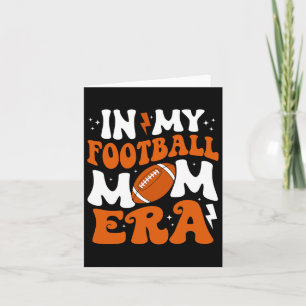 In mijn Football Moeder Era Schattige Groovy Footb Kaart