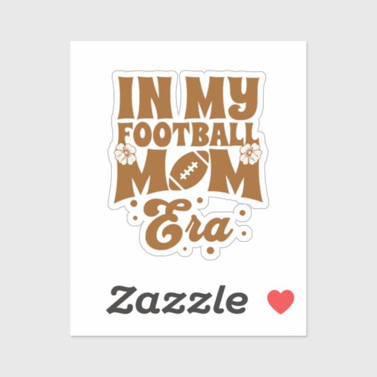 In mijn Football Moeder Era Sticker (Vel)