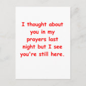 in mijn gebeden briefkaart (Voorkant)