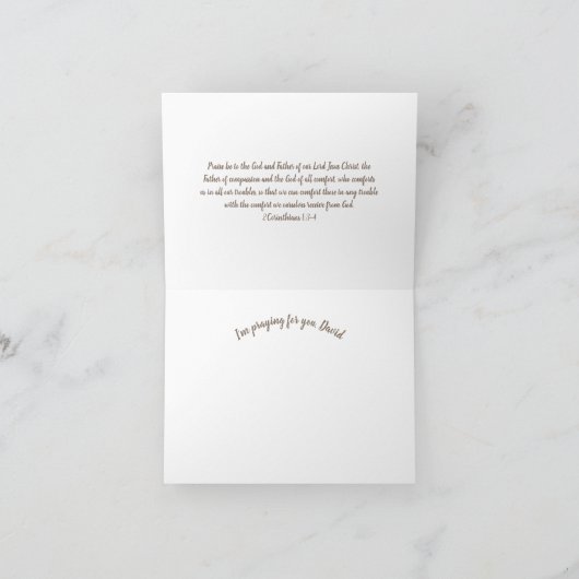 In Mijn gebeden zand en koraalbemoedigende Kaart (Binnen)