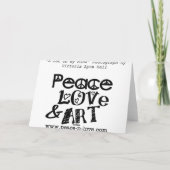 In mijn gedachten Cat Valentijnsdag Kaart (Achterkant)