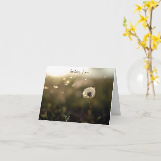 In mijn gedachten Kaart (Gele Bloem)