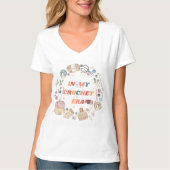 In mijn gehaakte tijdperk shirt ,Crafter Mom Gift, (Voorkant)
