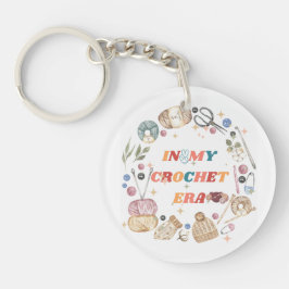 In mijn gehaakte tijdperk shirt ,Crafter Mom Gift, Sleutelhanger