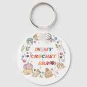 In mijn gehaakte tijdperk shirt ,Crafter Mom Gift, Sleutelhanger (Voorkant)