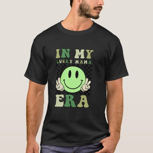 In mijn gelukkige mama tijdperk St Patrick's Day l T-shirt (Voorkant)