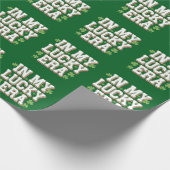 In mijn gelukkige tijdperk Saint Patrick's Day Fam Cadeaupapier (Hoek)