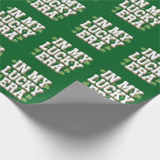 In mijn gelukkige tijdperk Saint Patrick's Day Fam Cadeaupapier (Hoek)