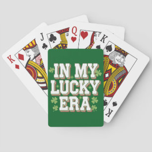 In mijn gelukkige tijdperk Saint Patrick's Day Fam Pokerkaarten