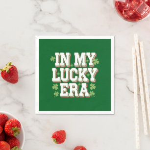 In mijn gelukkige tijdperk Saint Patrick's Day Fam Servet
