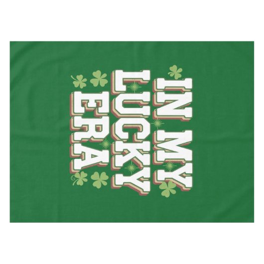 In mijn gelukkige tijdperk Saint Patrick's Day Fam Tafelkleed (Voorkant (Horizontaal))