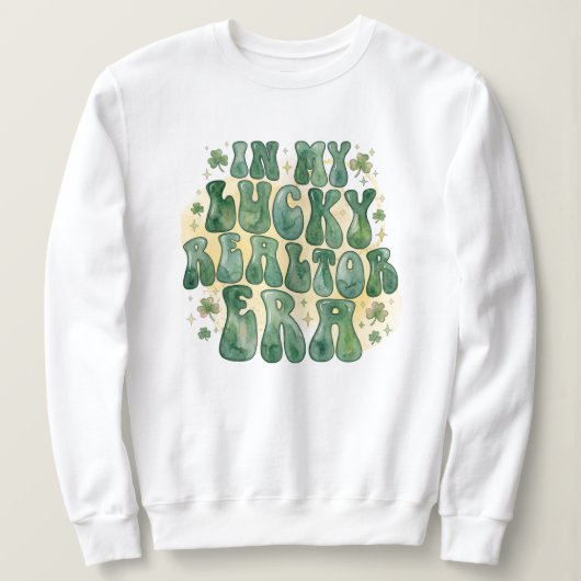 In mijn geluksperiode als makelaar St. Patrick's D Trui (Design voorkant)