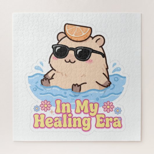 In Mijn GenezingsTijdperk Funny Capybara Legpuzzel (Verticaal)