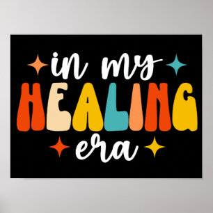 In mijn genezingstijdperk mentaal gezondheidsbewus poster