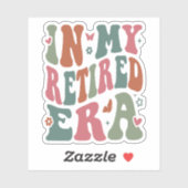 In mijn gepensioneerde tijd sticker (Vel)