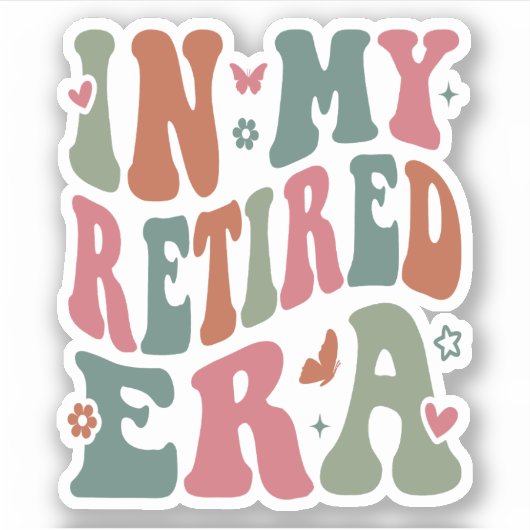 In mijn gepensioneerde tijd sticker (Voorkant)