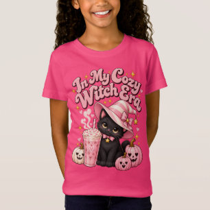 In Mijn Gezellige Heksen Tijdperk Roze Halloween T-shirt