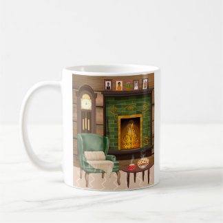 In mijn gezellige huis - afbeelding aan de linkerk koffiemok