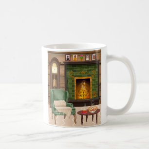 In mijn gezellige huis - afbeelding aan de rechter koffiemok
