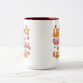 In mijn gezellige meisje era retro groovy stijl tweekleurige koffiemok (Center)