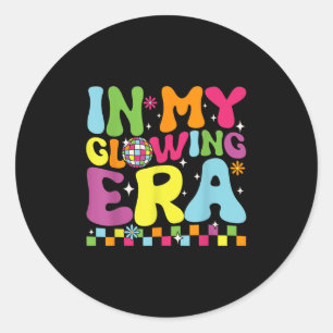 In mijn gloeiende tijdperk zomervakantietrips Grap Ronde Sticker
