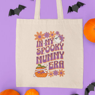 In mijn griezelige mummie tijdperk leuke retro hal tote bag
